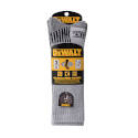 Large Men's Gray Heavyweight Cushioned Cotton Sock 3-Pack